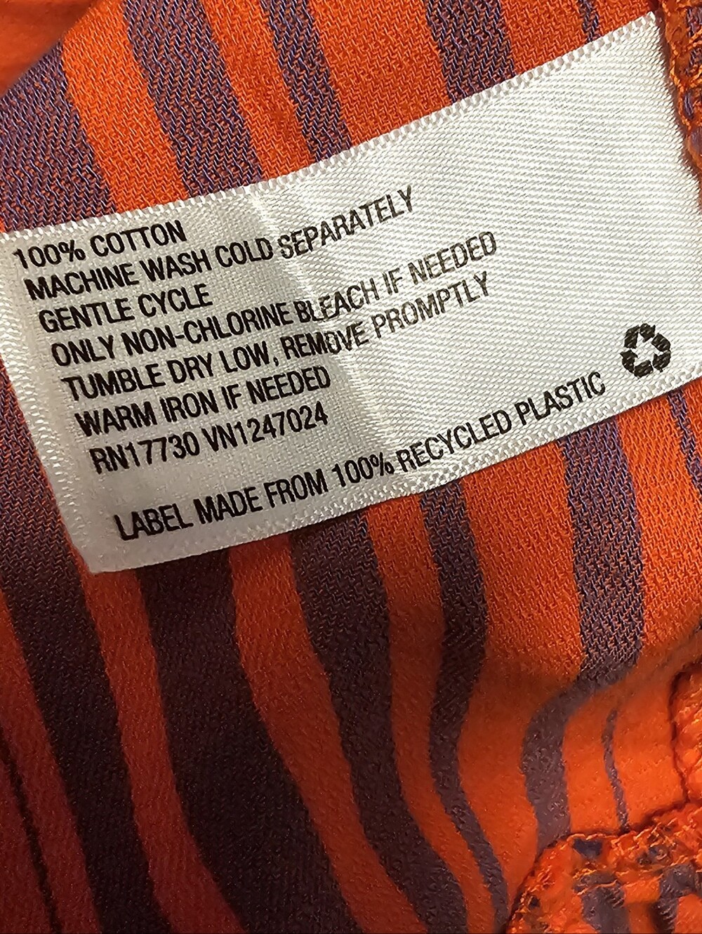 Universal Thread Bright Red-Orange and Purple Striped Summer Dress Size XL EUC - Picture 10 of 10